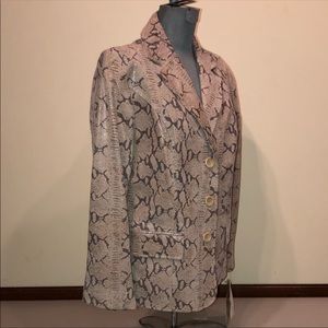 NWT Terry Lewis Classic Luxuries leather blazer